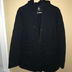 Ralph Lauren Black Quilted Coat